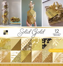 12x12 DCWV Paper Stack- Solid Gold
