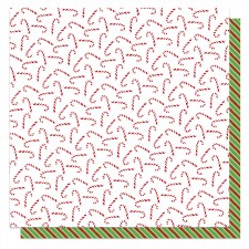 Santa Paws 12x12 Paper- Sweet Sticks
