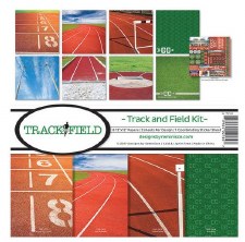 Reminisce Track 12x12 Paper - Track & Field Kit