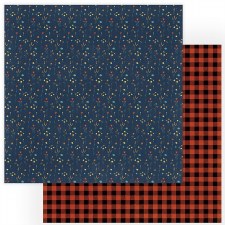 Camp Happy Bear 12x12 Paper- Wildflowers