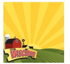 Reminisce Travel 12x12 Paper - Wisconsin