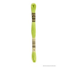 16 DMC Embroidery Floss - Light Chartreuse