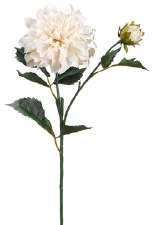 Dahlia Spray, 19.5"- Ivory