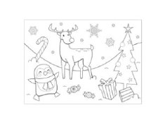 2-Sided Christmas Activity Placemats, 8ct.