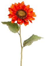 Sunflower Spray, 24"- Orange