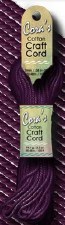 Cora's Cotton Craft Cord- Plum, 2mm