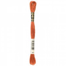 301 DMC Embroidery Floss - Medium Mahogany