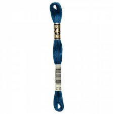 3750 DMC Embroidery Floss - Very Dark Antique Blue