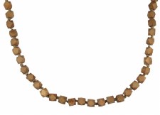 Wood Bead Garland, 40" - Stained Geometric