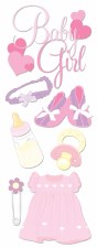 Jolee's Baby Dimensional Stickers - Baby Girl