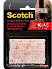 3M Scotch All-Weather Interlocking Fastners, 1"x 3" - 2 Sets Clear