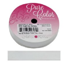 5/8" Grosgrain Ribbon - White, 10yds