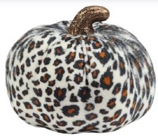 Leopard Print Pumpkin, 5"D x 4"H