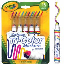 Crayola Tri-Color Markers, 5ct