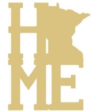 MDF Cut Out - Minnesota Home #1, 6"