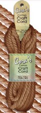 Cora's Cotton Craft Cord- Biscuit Brown, 6mm