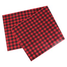 Buffalo Check Table Runner, 72"x14"- Red & Black
