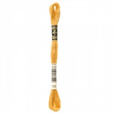 729 DMC Embroidery Floss - Medium Old Gold