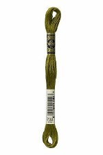 732 DMC Embroidery Floss - Olive Green