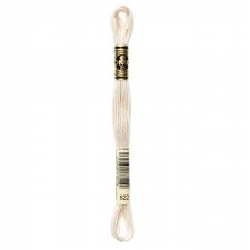 822 DMC Emboridery Floss - Light Beige Grey