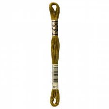 831 DMC Embroidery Floss - Mediun Olive Green