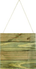 Plaque with Wood Slats- 8"X8"