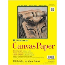 Strathmore 300 Series 9"x12" Canvas Paper Pad, 10 Sheets
