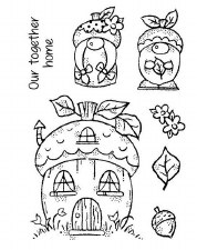 Acorn Gnome Clear Stamp Set