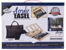 Acrylic Easel Art Set With Storage Bag - 27 Pc
