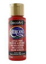 Americana Acrylic Paint, 2oz Reds - Country Red