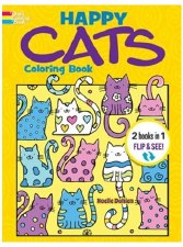 Adult Coloring Book - Happy Cats