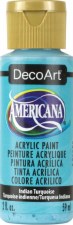 Americana Acrylic Paint, 2oz- Blues: Indian Turquoise
