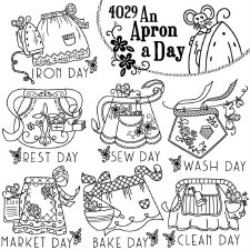 Aunt Martha's Iron On Transfers- An Apron Day #4029