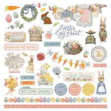 Bunnies & Blooms Sticker Sheet