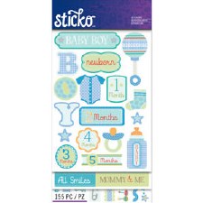 Sticko Stickers- Baby- Baby Boy Flip Pack