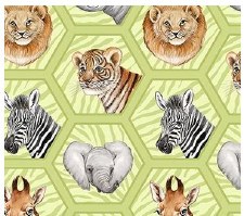 Baby Safari Bolted Fabric - Green