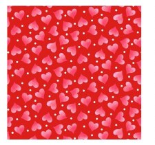 Be Mine Bolted Fabric - Hearts