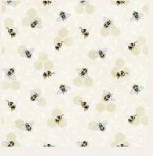 Be You! Bolted Fabric - Cream Bees