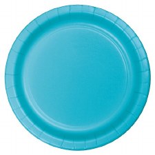 Touch of Color 7" Paper Plate, 24ct- Bermuda Blue