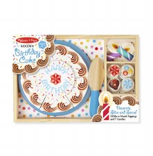 Melissa & Doug Food/Kitchen Play Set- Wooden Birthday Party