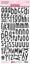 Aria Puffy Alphabet Stickers- Black