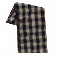 House Check 20"x28" Tea Towel- Teadye & Black