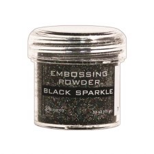 Embossing Powder- Black Sparkle