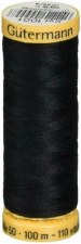 Gutermann - Natural Cotton Thread - Black