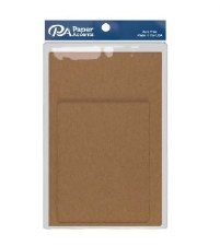 Blank Cards And Envelopes, 4.25" x 5.50" - Brown Bag 10 Pk