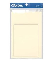 Blank Cards And Envelopes, 4.25" x 5.50" - Cream 10 Pk