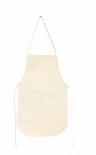 Blank Canvas Childs  Apron With Pockets, 12 x 19 - Natural