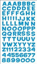 Sticko Alphabet Stickers- Funhouse, Blue Metallic