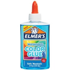 Elmer's Transparent Colored Liquid Glue, 5oz- Blue
