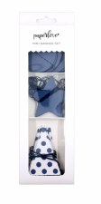 Mini Banner Set, 3 8' Long - Blueberry